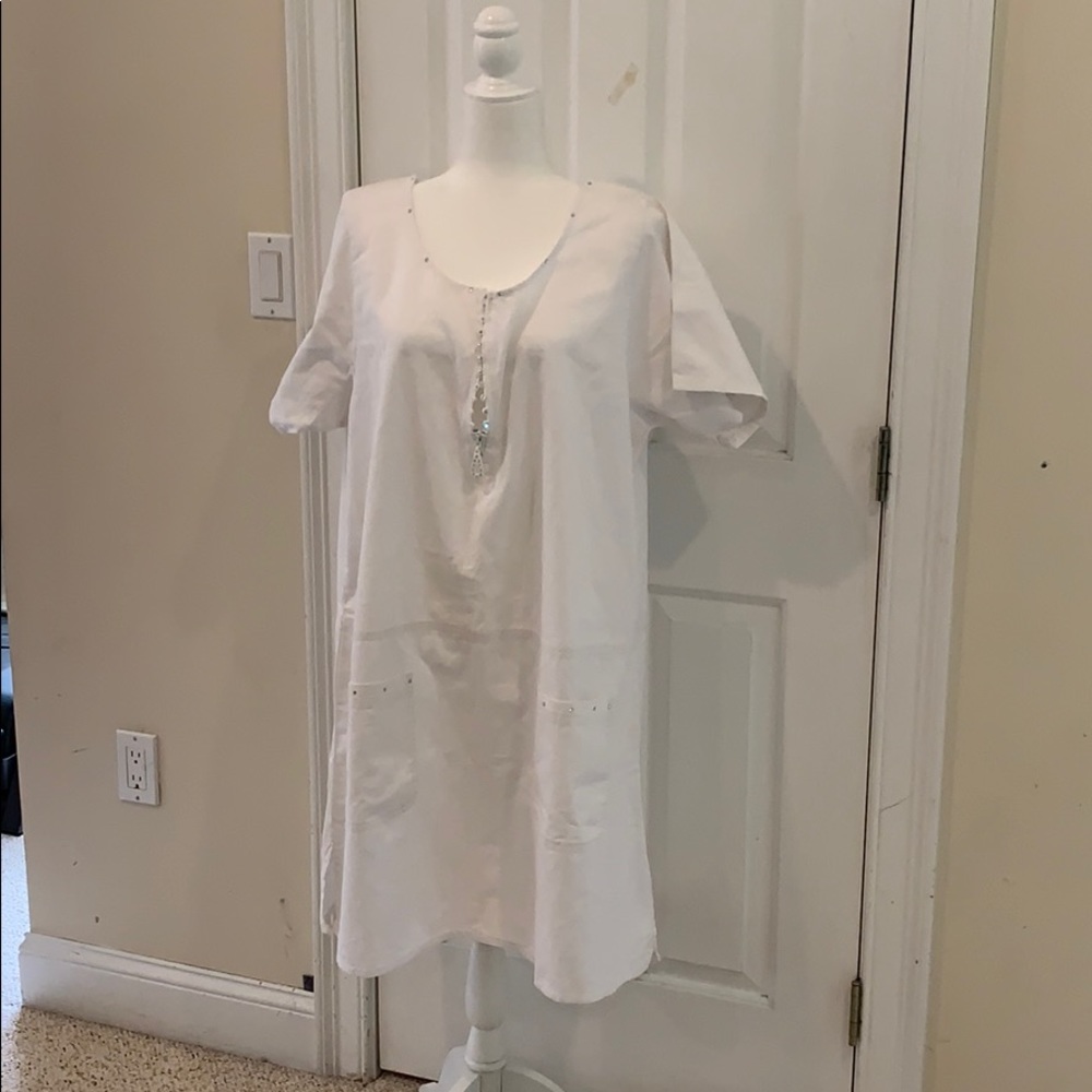 White Beach Cover Up